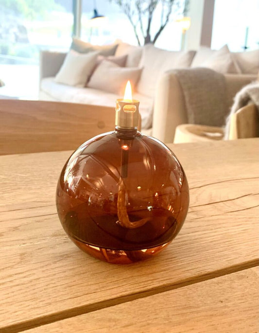 PERI oljelampe cognac