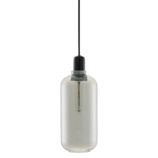 NORMANN COPENHAGEN amp taklampe smoke/sort stor