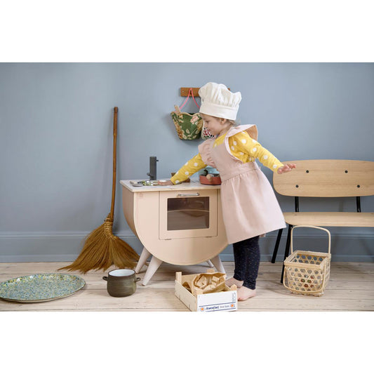 SEBRA Barneforkle med Hatt 57 cm, Dusty Pink
